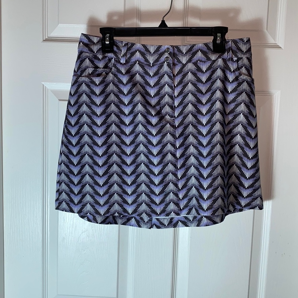 Slazenger Golf Skort Rock Chevron Tennis Size 12 Pockets Snap Zipper closure - Picture 3 of 10
